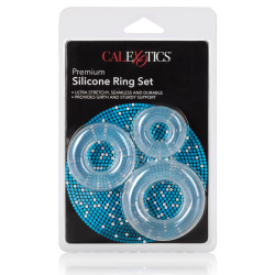 Calexotics Lot de 3 cockrings Ring Set Transparents